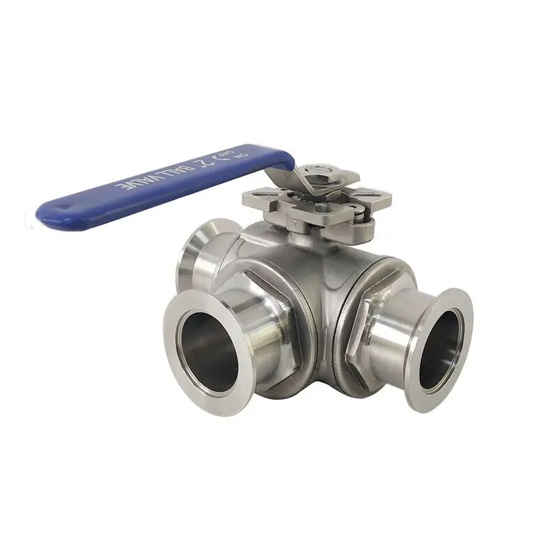 KF Stainless Steel 3 Way Ball Valve